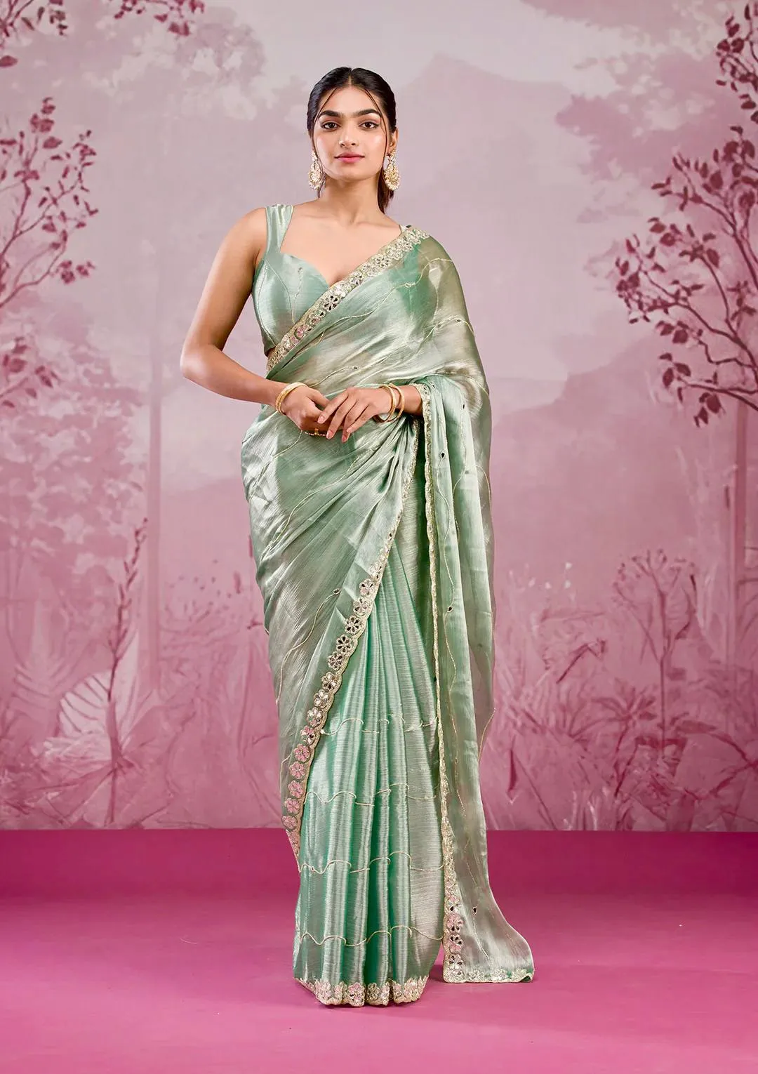Party wear saree - Image 4 in Surat